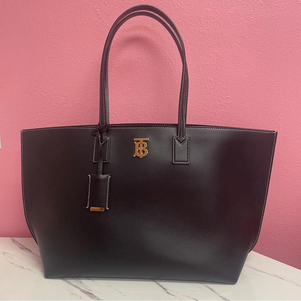 Burberry TB Monogram Leather Tote